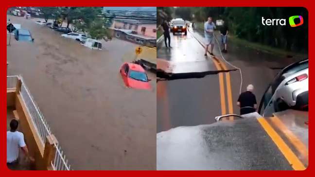 Fortes chuvas causam alagamentos e acidentespoker cenaFlorianópolis (SC)