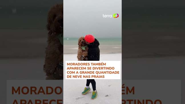 Neve na Flórida: imagens impressionantes mostram praias 'congeladas' com clima atípico #shorts