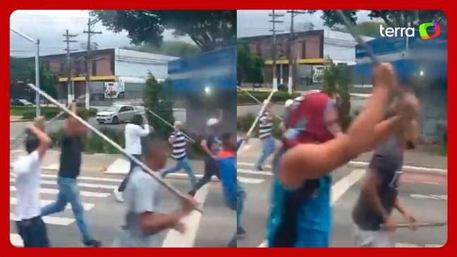 Torcedores de São Paulo e Corinthians entram em confronto antes de duelo pelo Paulistão