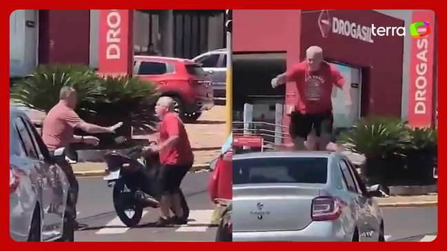 Briga de trânsito entre motociclista e motorista de aplicativo termina em agressão em SP