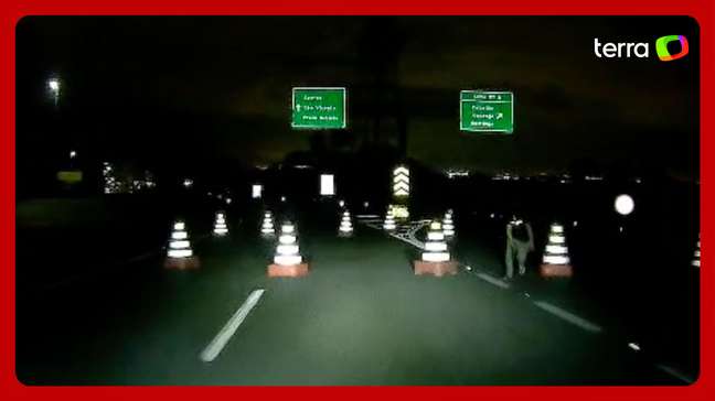 Motorista de app grava o momento em que foge de falso bloqueio na Rodovia dos Imigrantes, em SP