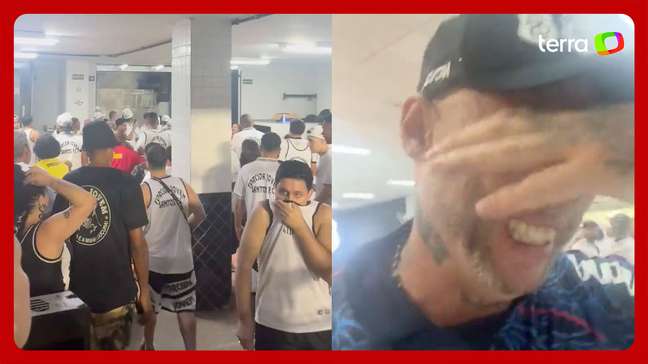 Torcedores do Santos entram em confronto com a polícia após empate com CRB na Vila Belmiro