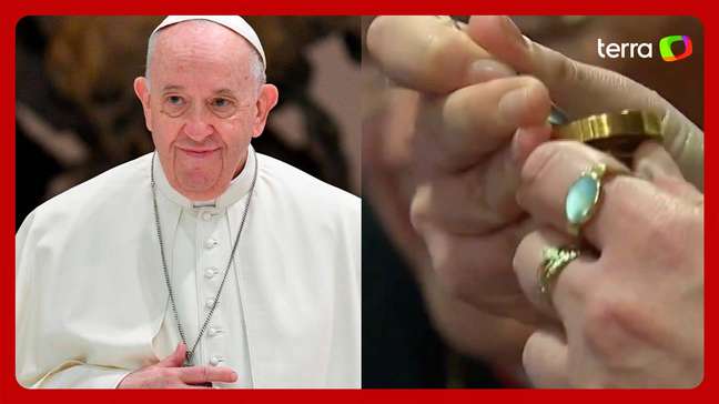 Veja momento em que anel do Pescador do papa Francisco é quebrado