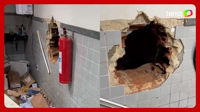 Criminosos abrem buraco na parede e invadem lotérica no interior da Bahia 