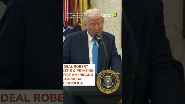 Trump comemora escolha de papa americano: 'Quero muito conhecer o papa Leão XIV' #shorts