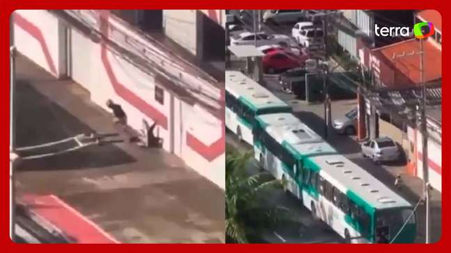 Tiroteio e vítima de escudo: confronto entre suspeitos e PMs causa terror em Salvador 