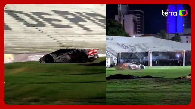 MC Ryan SP é detido após dar ‘cavalos de pau’ no gramado de estádio em SP