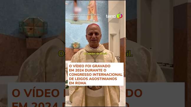 Papa Leão XIV enviou mensagem ao Brasil durante Congresso Agostiniano: 'Uma grande alegria' #shorts