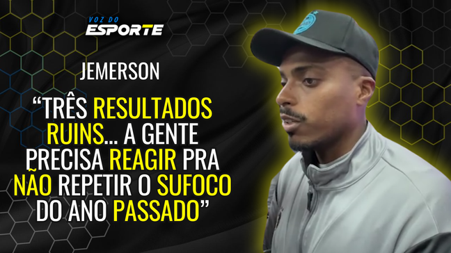 Jemerson pede reação imediata do Grêmio