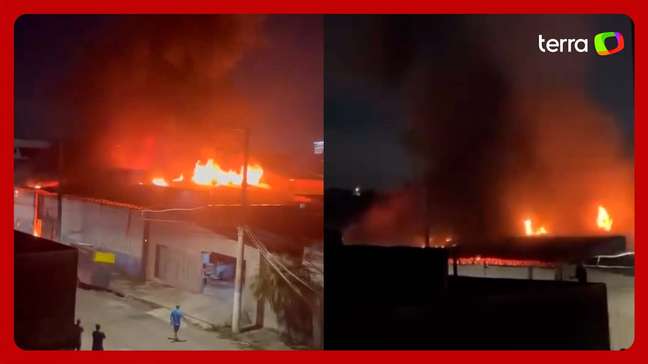 Incêndio destrói galpão de recicláveis na zona norte de São Paulo
