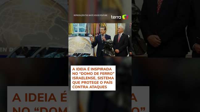 'Domo Dourado': Trump anuncia a construção de escudo antimísseis nos EUA #shorts