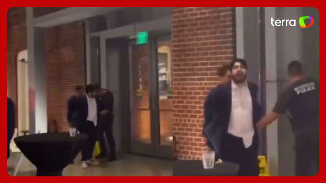 Vídeo mostra momento em que homem é preso após ataque a embaixada de Israel nos EUA