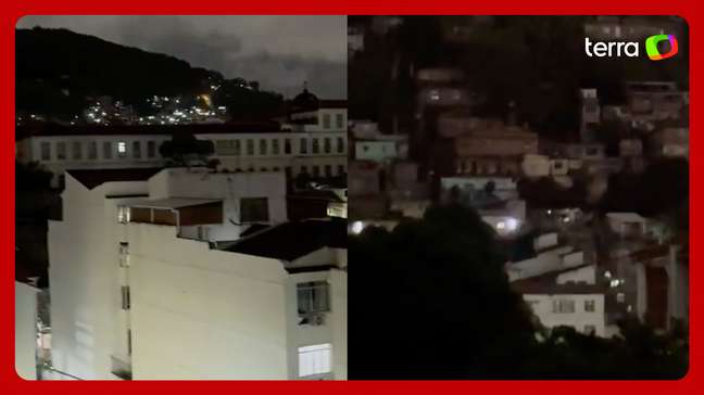 Moradores registram intenso tiroteio no Morro dos Macacos, no Rio de Janeiro