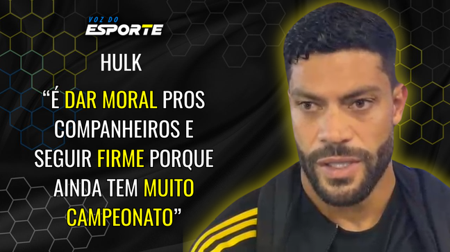 Hulk reclama da sequencia de jogos e do cansaço 