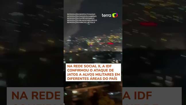 Israel realiza ataque aéreo contra o Irã #shorts