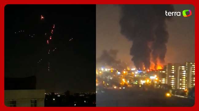 Vídeos mostram sistema de defesa iraniano interceptando mísseis em Teerã