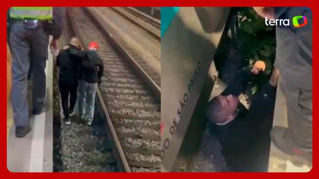 Homem sofre mal súbito e cai em vão entre trem e plataforma em SP