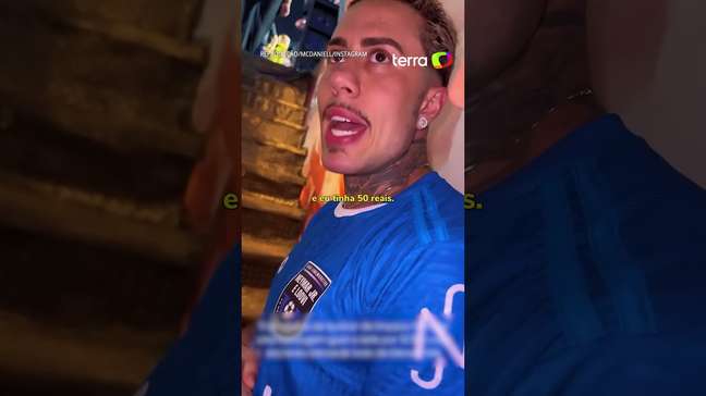 Neymar se diverte com tatuagem de MC Daniel em sua homenagem: 'Deu errado' #shorts