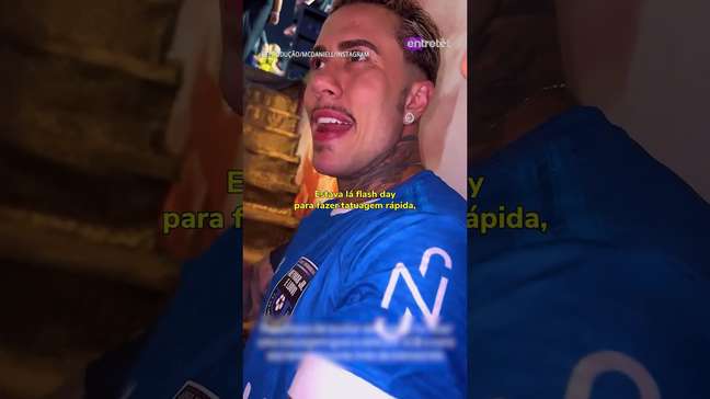 Neymar se diverte com tatuagem de MC Daniel em sua homenagem: 'Deu errado' #shorts