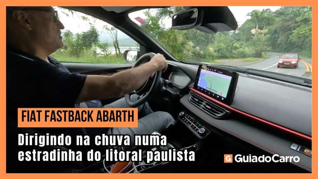 Ao volante do Fiat Fastback Abarth no litoral paulista: diversão garantida