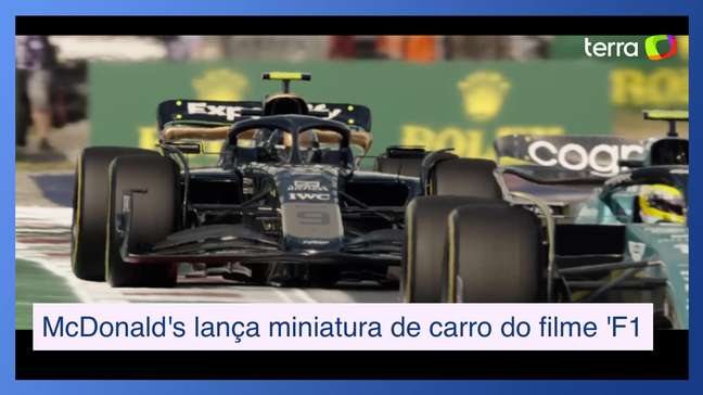 McDonald's lança miniatura do carro de 'F1 - O Filme'