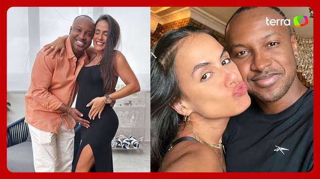 Thiaguinho se surpreende com tamanho da barriga de Carol Peixinho após 3 semanas longe