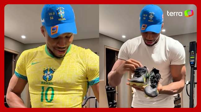 Astro da NBA ganha presente de Vini Jr. e viraliza por motivo inusitado