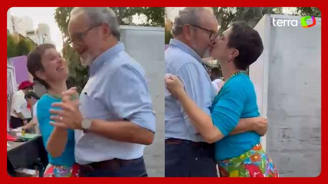 Sandra Annenberg e Ernesto Paglia são flagrados dançando forró agarradinhos: 'Bom demais'
