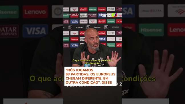Treinador do Chelsea se 'assusta' ao saber que Fluminense tem mais jogos na temporada #shorts