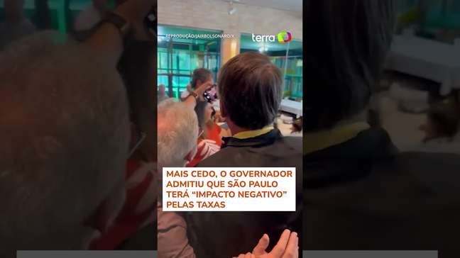 Bolsonaro e Tarcísio se reúnem para almoço em Brasília após Trump taxar o Brasil #shorts