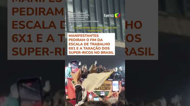 15 mil pessoas protestam contra tarifaço de Trump e pedem taxação de super-ricos na Paulista #shorts