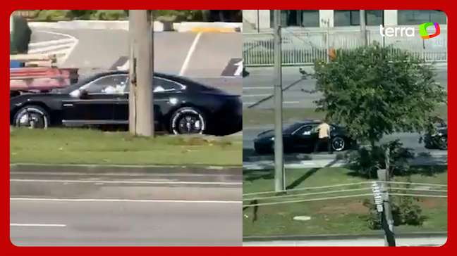 Bicheiro é alvo de tiros em Porsche blindado na Barra da Tijuca, no Rio de Janeiro