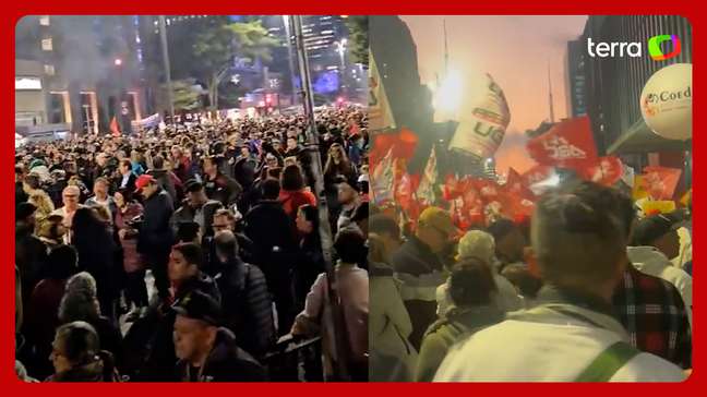 15 mil pessoas protestam contra tarifaço de Trump e pedem taxação de super-ricos na Avenida Paulista