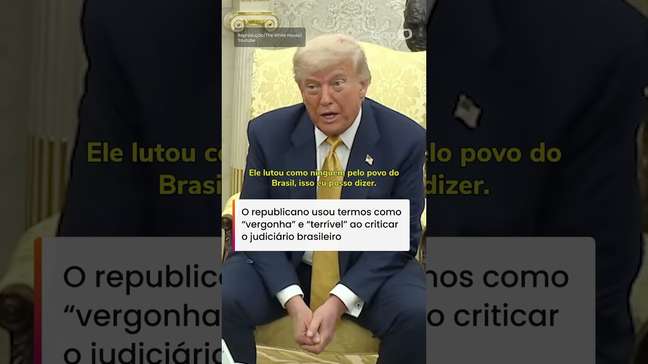 Trump defende Bolsonaro pelo 2º dia consecutivo ao comentar tarifaço contra o Brasil: 'Honesto'