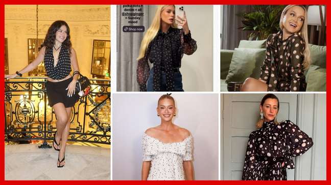 Retrô e estiloso: poá vira hit nos looks de Maisa, Marina e +