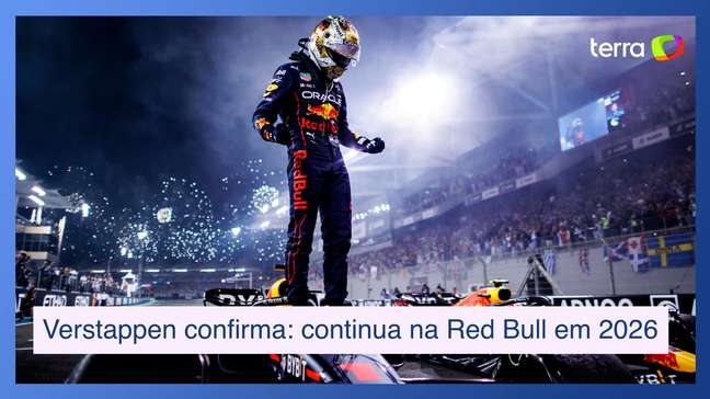 Verstappen confirma que continua na Red Bull em 2026