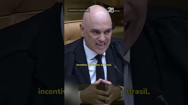 Moraes diz que 'modus operandi' com tarifaço é o mesmo da trama golpista #shorts