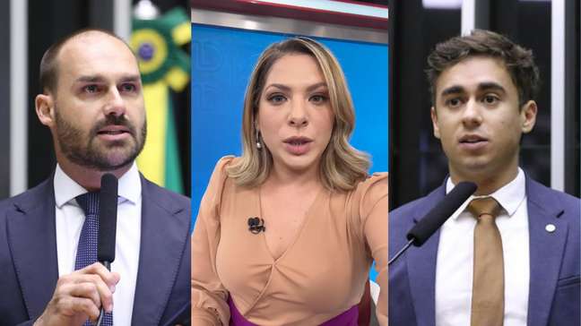 Eduardo Bolsonaro e Nikolas Ferreira comemoram saída de Daniela Lima da GloboNews: ‘Excelente’