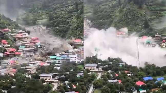 Avalanche de lama no Himalaia arrasta casas e deixa 4 mortos na Índia