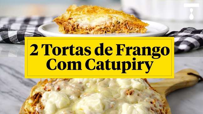 2 TORTAS DE FRANGO COM CATUPIRY