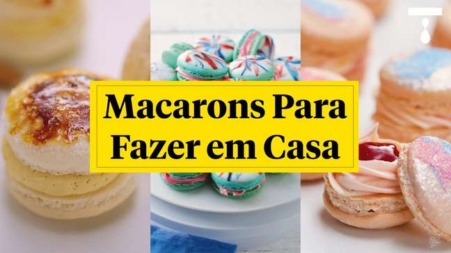 MACARONS PARA FAZER EM CASA