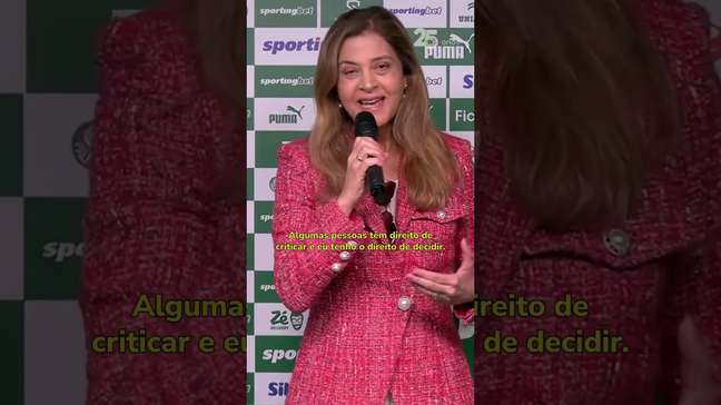 Leila diz 'deletar' críticas da Mancha Verde e reafirma que quer renovar com Abel Ferreira até 2027