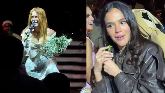 Bruna Marquezine tries to obtain a bouquet in the renewal of the votes of Ewbank and Gaglso, but it is only with the branches