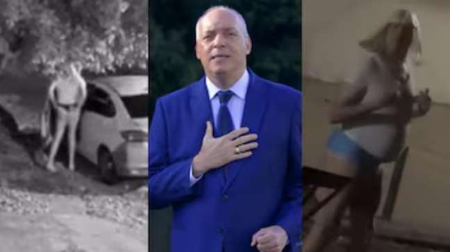 Novo vídeo mostra detalhes da ação de pastor flagrado de calcinha e peruca loira em Goiás #shorts