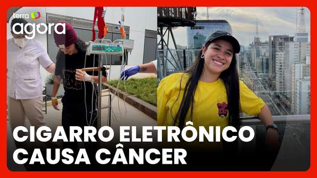"Eu não estava acreditando que estava com câncer", diz jovem de 27 anos usuária de cigarro eletrônico
