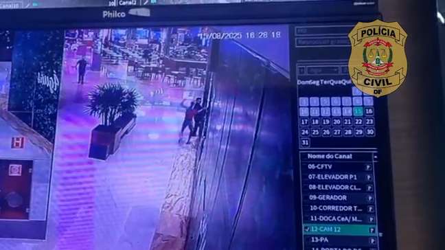 Homem ataca mulher desconhecida com socos e chutes em shopping no DF