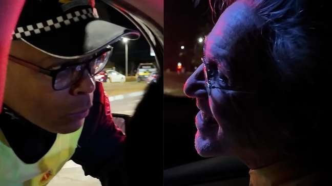 Policial militar para Caetano Veloso em blitz e pede beijo: ‘Posso?’