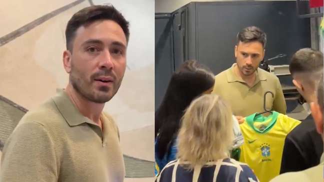 Davide Ancelotti é flagrado comprando camisa da Seleção momentos antes de Brasil e Chile no Maracanã