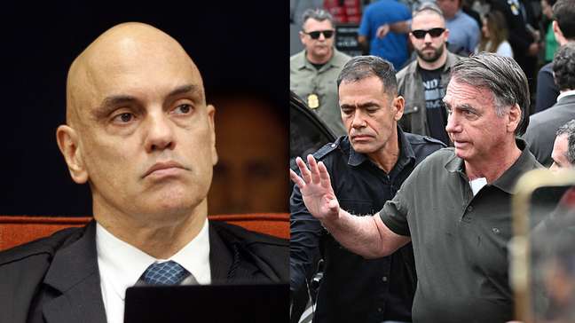 Moraes pede relatórios sobre carros que visitaram Bolsonaro em prisão domiciliar