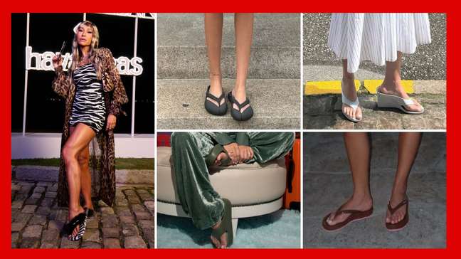 Chinelo de dedo: famosas apostam na tendência do verão 2026